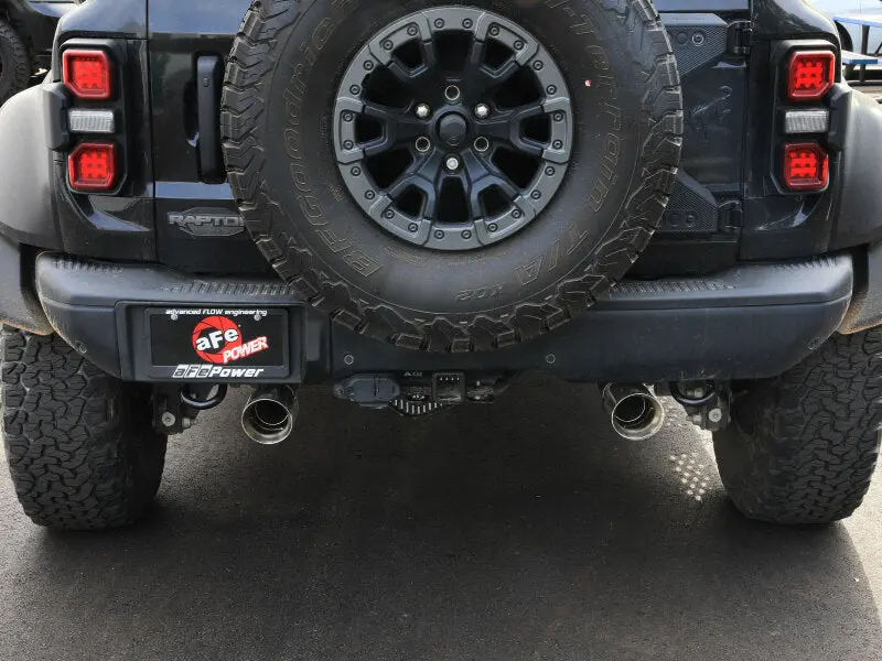 Afe 22-26 Ford Bronco V6 3.0L (Tt) Vulcan Series 3In 304Ss Cat-Back Exhaust System W/ Polished Tips 2