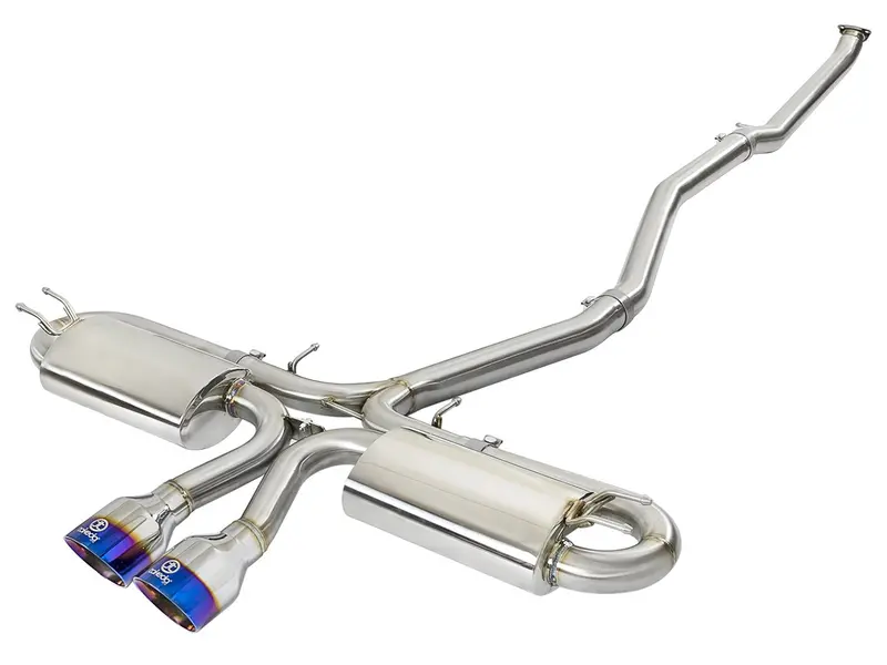 Afe Takeda 3In 304 Ss Cat-Back Exhaust System W/ Blue Tips 2017 Honda Civic Si I4 1.5L Coupe 1