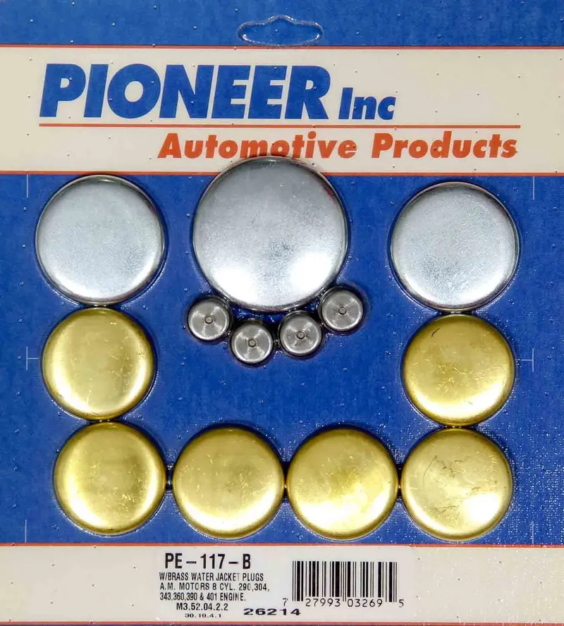 Amc V8 Freeze Plug Kit - Brass 1