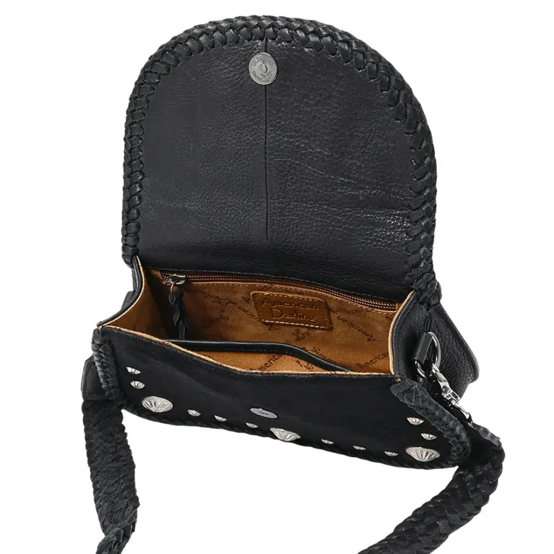 American Darling Black Hair On Hide Concho Purse 2