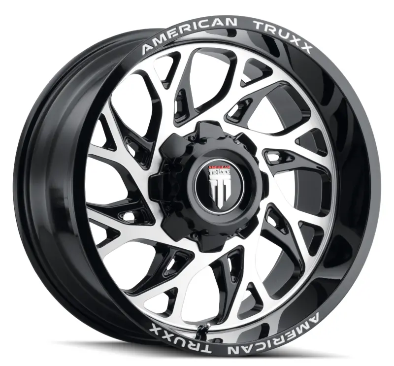 American Truxx At1913 Destiny 24X14 / 8X170 Bp / -76Mm Offset / 125.2Mm Hub Gloss Black Milled Wheel 1