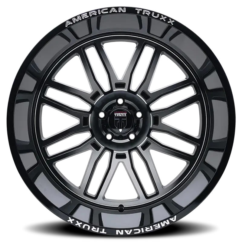 American Truxx At1915 Restless 20X10 / 5X127 Bp / -25Mm Offset / 78.1Mm Hub Gloss Black Milled Wheel 1