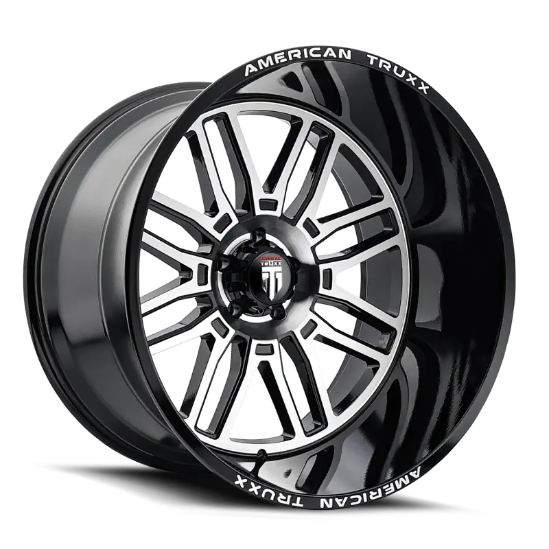 American Truxx At1915 Restless 20X10 / 5X127 Bp / -25Mm Offset / 78.1Mm Hub Gloss Black Milled Wheel 2
