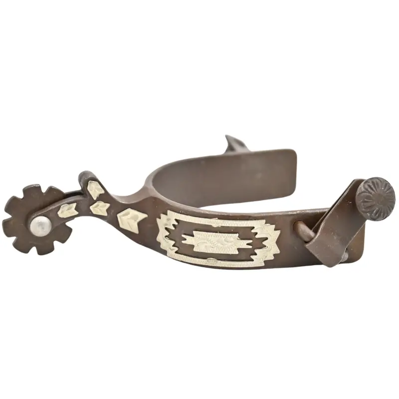Antique Brown Youth Southwest/Navajo Spurs 2