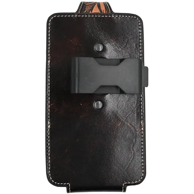 Ariat Chocolate Cell Phone Holster With Natural Tooling 2