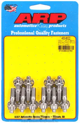 Arp M8 X 1.25 X 38Mm Broached 10 Piece Stud Kit Intake Or Exhaust 1