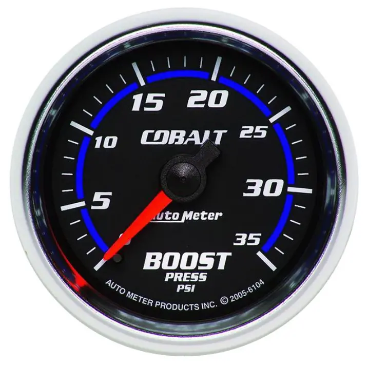 Auto Meter Products 6104 Colbalt Series 2 1/16" Boost Gauge 0-35Psi 1