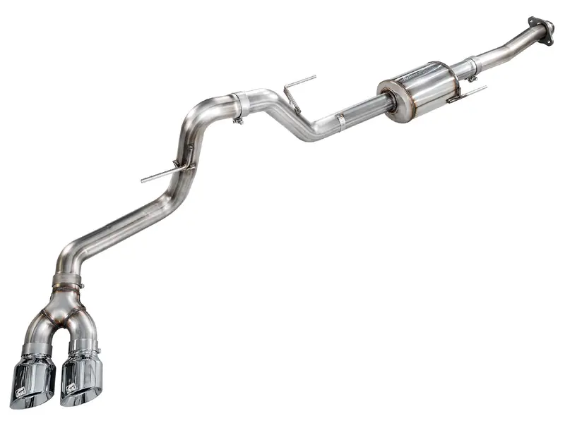 Awe 0Fg Side Exit Exhaust For Ford F-150 Regular Cab - 4.5" Chrome Silver Tips 1