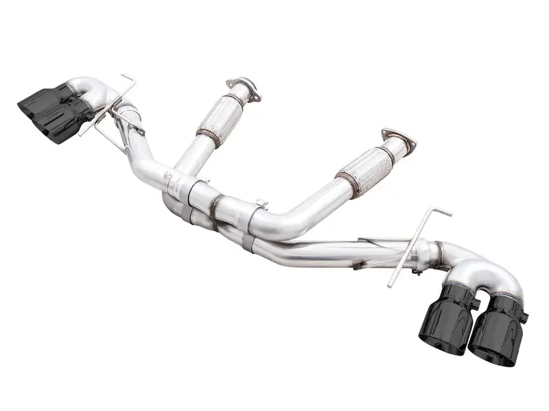 Awe Track Edition Exhaust For C8 Corvette -- Diamond Black Tips 1