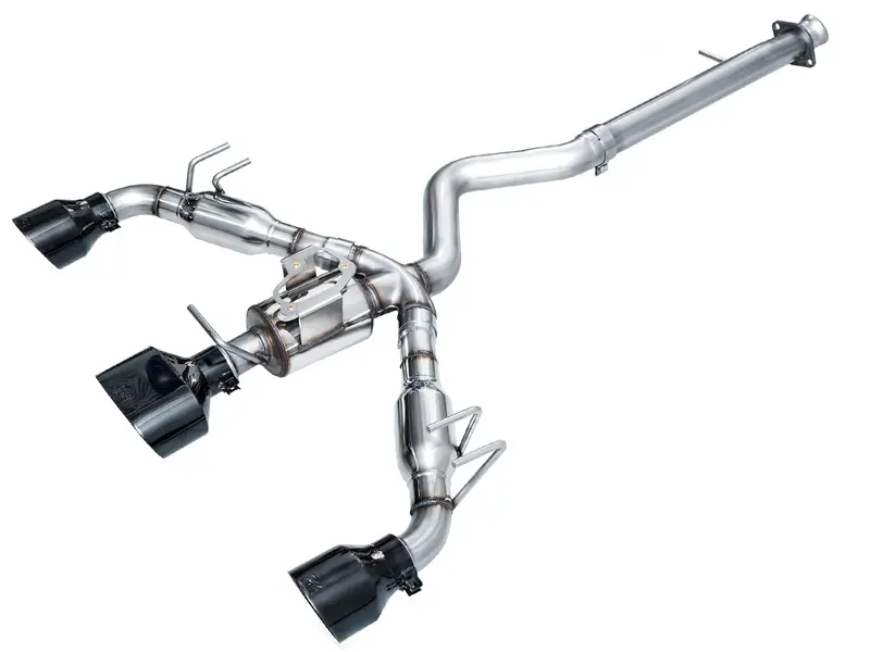 Awe Track Edition Exhaust For Gr Corolla - Diamond Black Tips 1