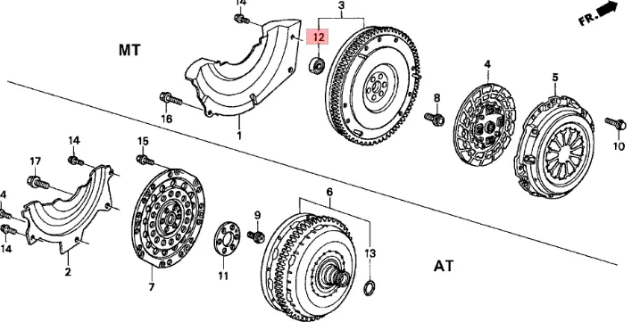 B And D Series Bearing, Clutch Pilot 2