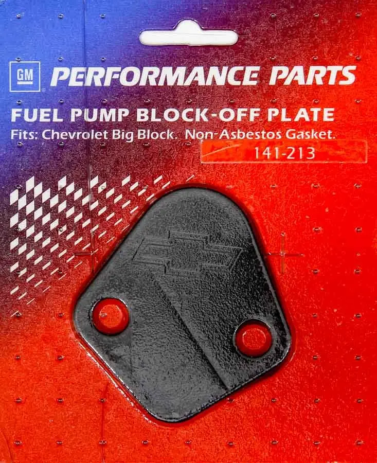 Bbc Fuel Pump Block-Off Plate Black Crinkle 1
