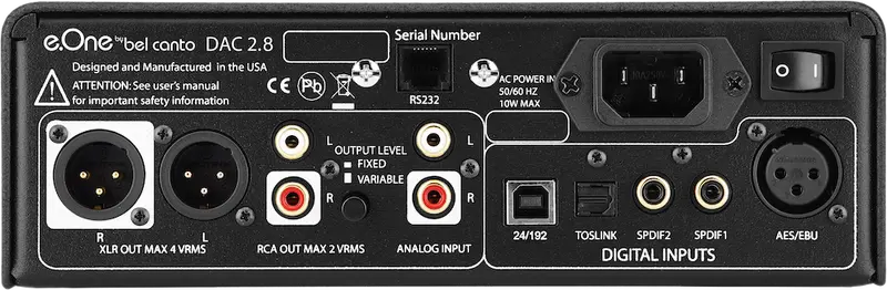 Bel Canto E.One Dac 2.8 Control Preamp (Stock Sale) (Available To Demo) 2