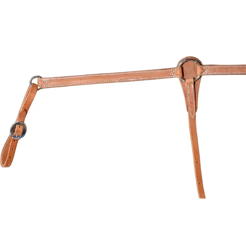 Berlin Custom Leather 1" Straight Natural Breast Collar 2
