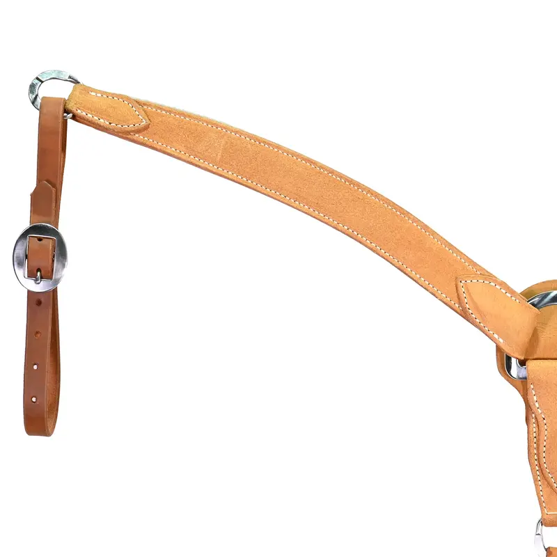 Berlin Custom Leather 2" Golden Oiled Roughout Breast Collar 2