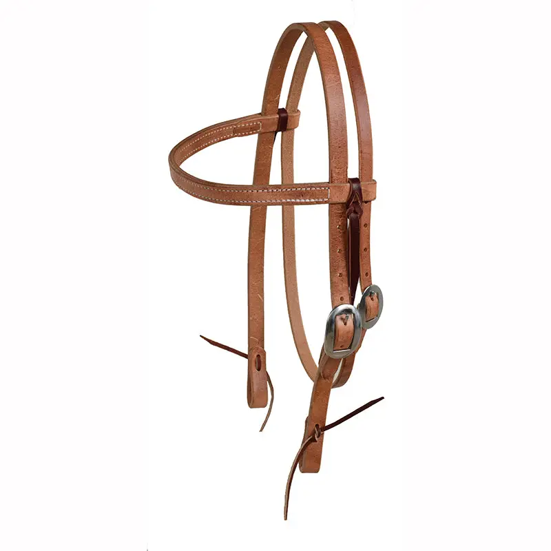 Berlin Custom Leather 3/4" Single Adjustable Browband Headstall 1