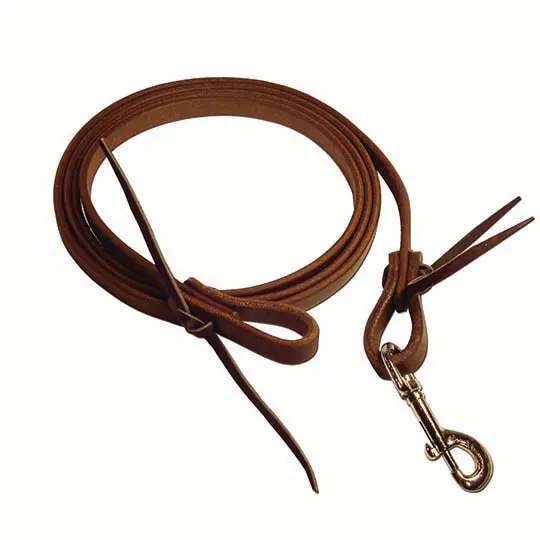 Berlin Custom Leather 5/8"X 8' Oiled Roping Reins 1