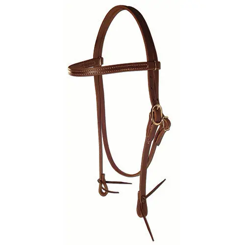 Berlin Custom Leather Browband Headstall With Single Adjustment 1