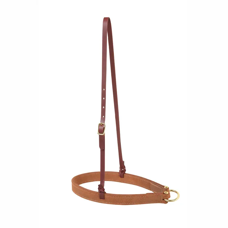 Berlin Custom Leather Golden Roughout Tiedown Noseband 1