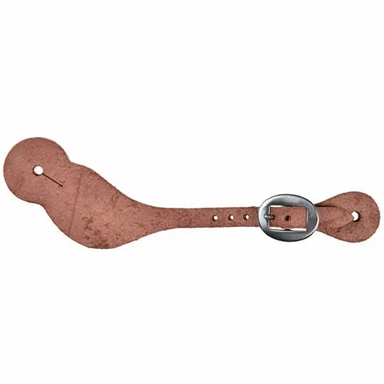 Berlin Custom Leather Mens Roughout Contoured Spur Straps 2