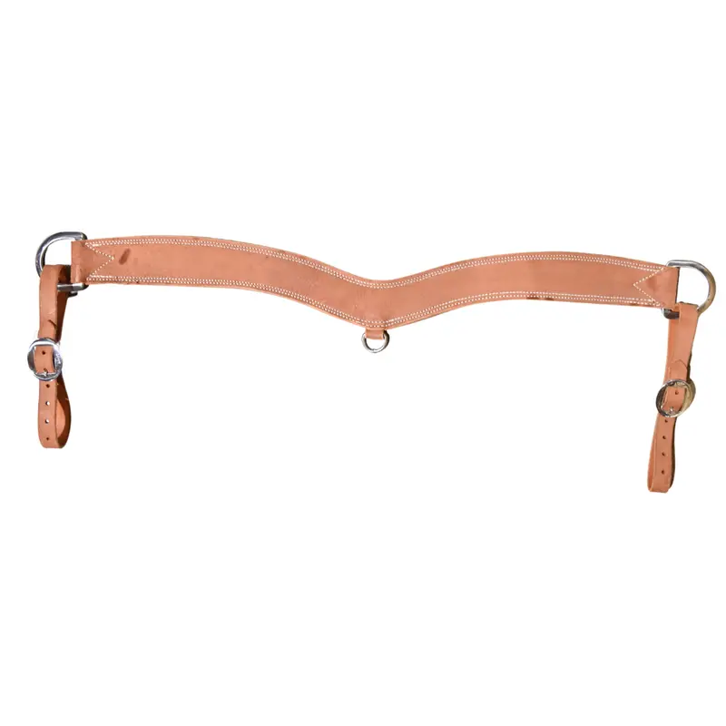 Berlin Custom Leather Tapered Roughout Steer Tripping Breast Collar 1