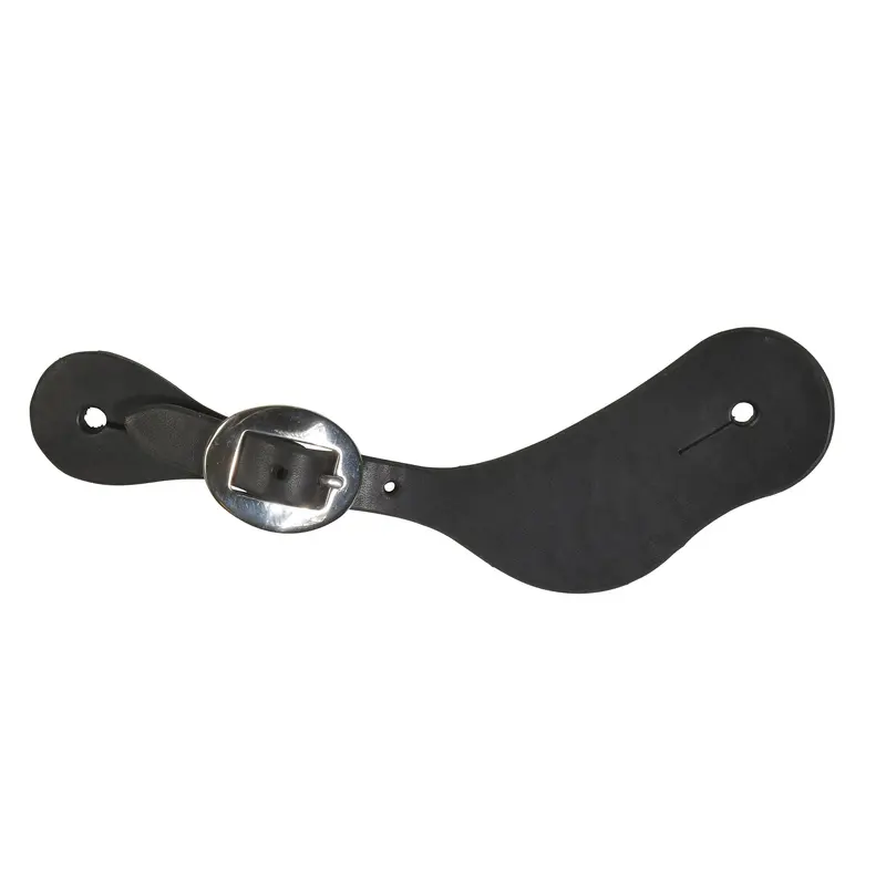 Berlin Custom Leather Women's Black Contoured Spur Straps 2