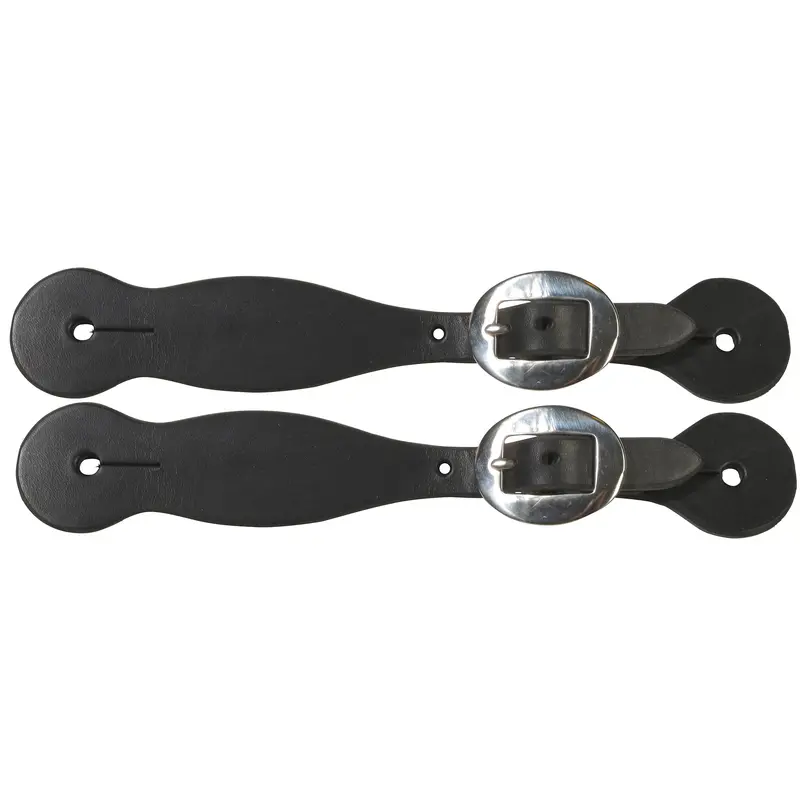 Berlin Custom Leather Women's Black Trailblazer Spur Straps 1