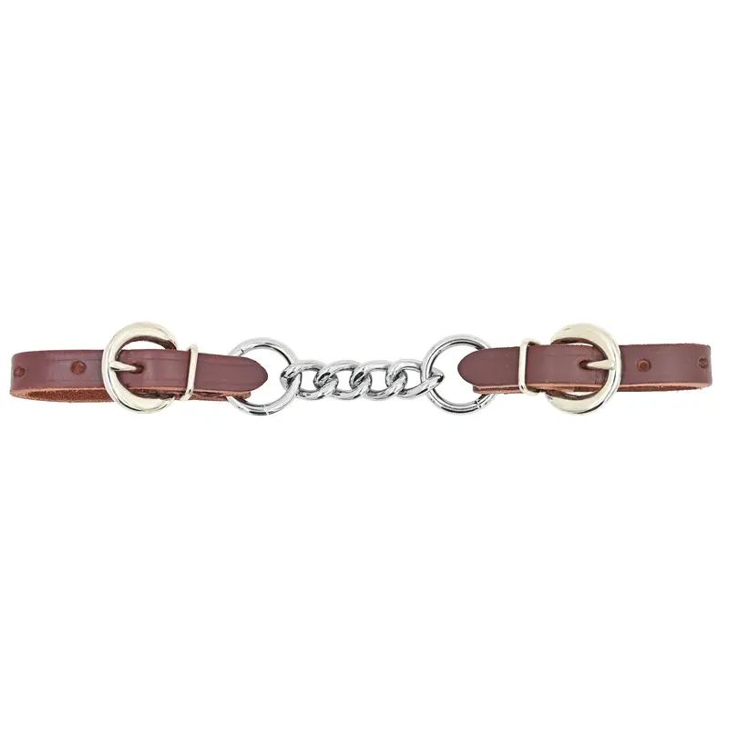 Berlin Leather 1/2" Latigo Single Chain Curb Strap 1