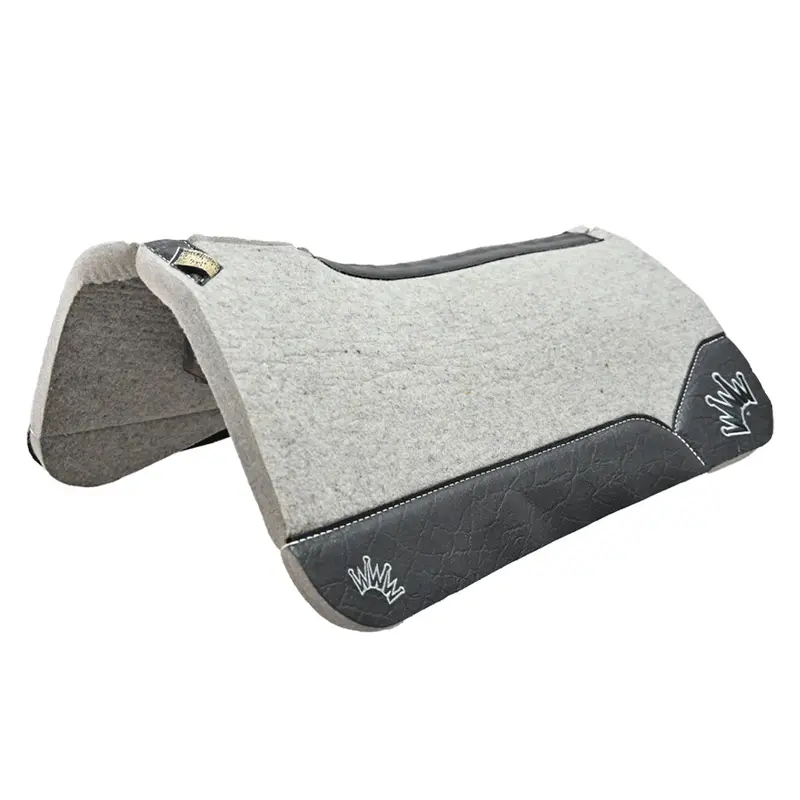 Best Ever 1 1/4" Kush Pad With Black Elephant Wear Leathers And Silver/Black Crown- 32"X32" 1