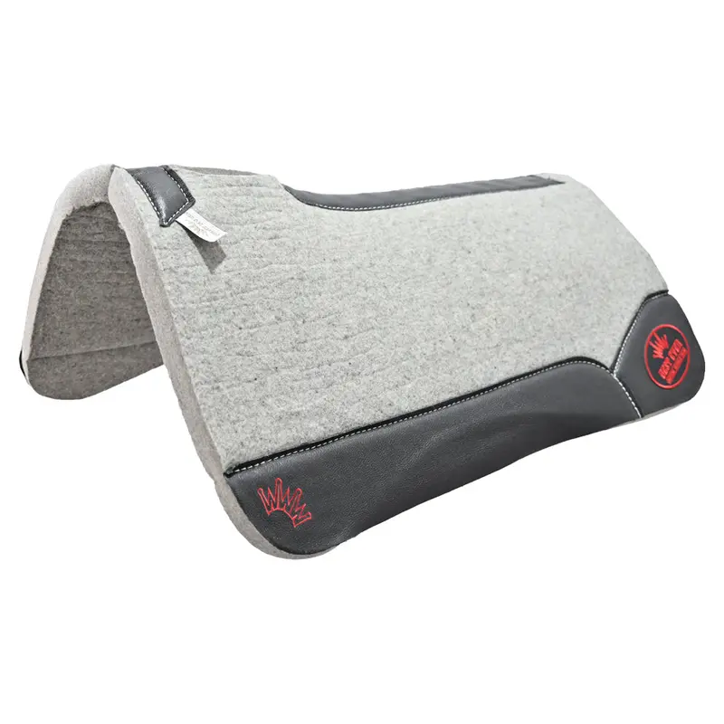 Best Ever 1 1/4" Kush Pad With Black Wear Leathers And Red Patch- 32"X32" 1