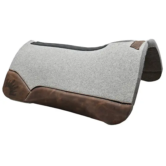 Best Ever 1 1/4" Kush Pad With Oiled Espresso Wear Leathers- 32"X32" 2