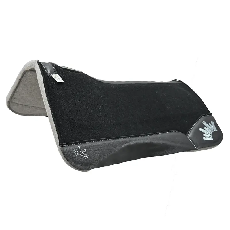Best Ever 1" Kush Bhs Pad With Black Wear Leathers And Silver Crown- 32"X32" 1