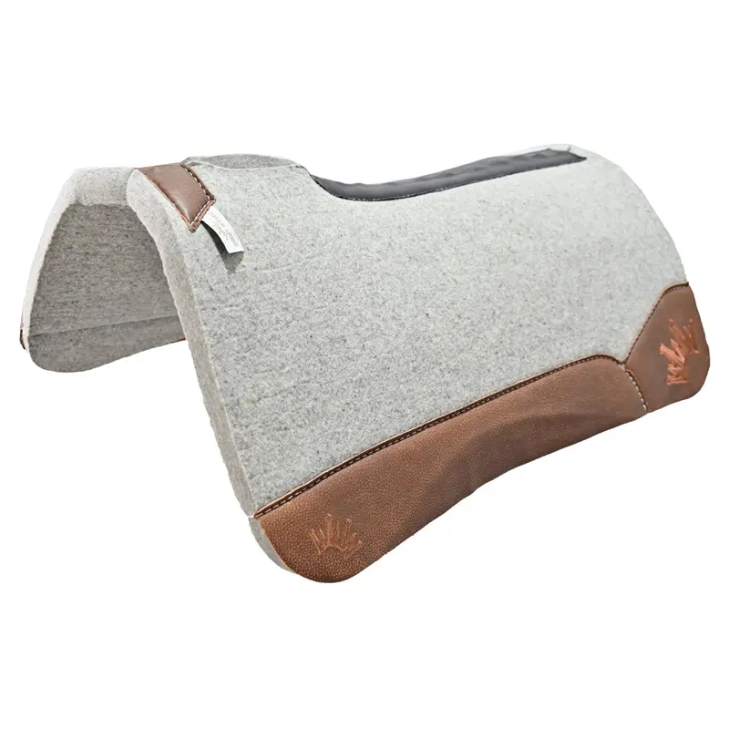 Best Ever 1" Kush Pad With Oak Brown Wear Leathers And Gold Crown- 32"X32" 1