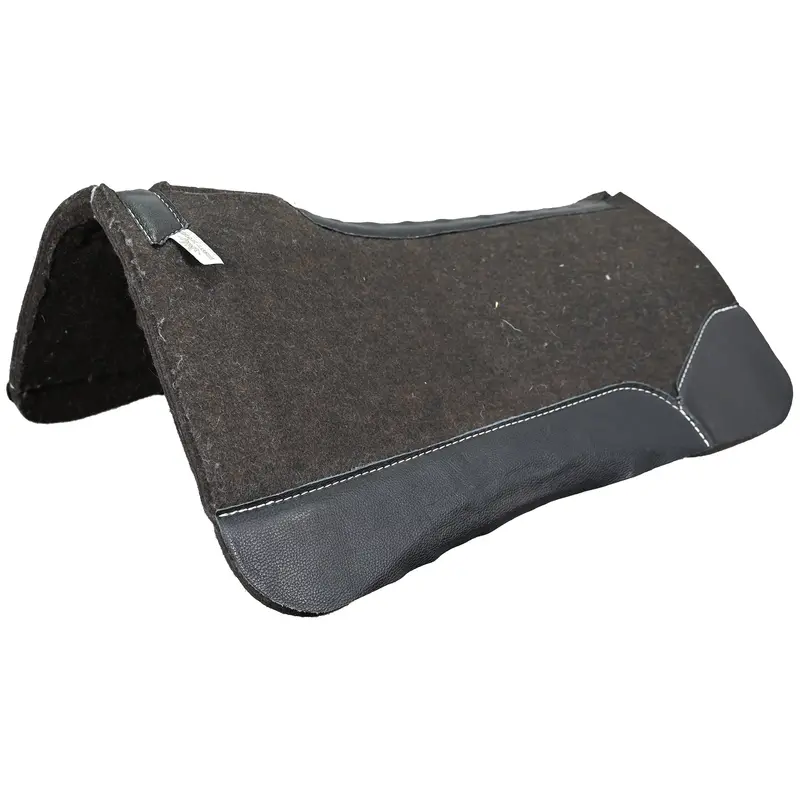 Best Ever 1" Og Saddle Pad With Black Wear Leathers- 30"X30" 1