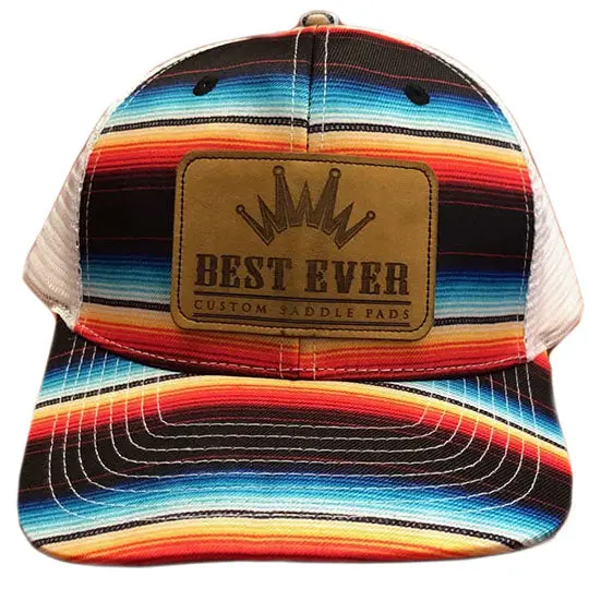 Best Ever Serape Mesh Cap With Leather Patch 1