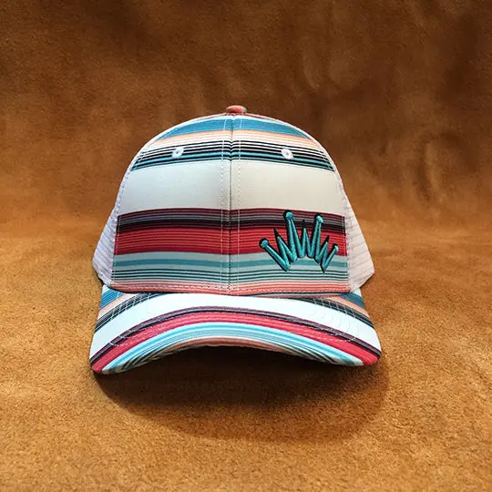 Best Ever Turquoise Serape Baseball Cap 1