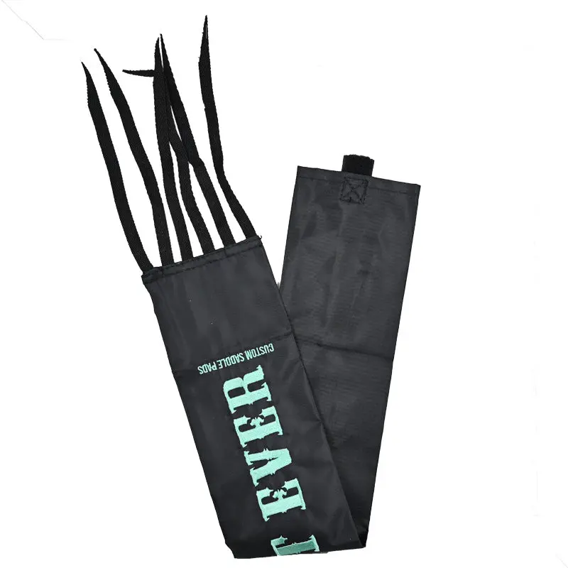 Best Ever Velcro Tail Bag- Black/Turquoise 2