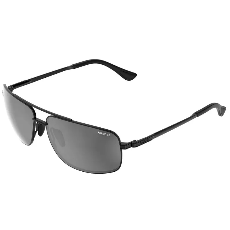 Bex Sunglasses Gambit- Polished Black/Grey/Silver 1