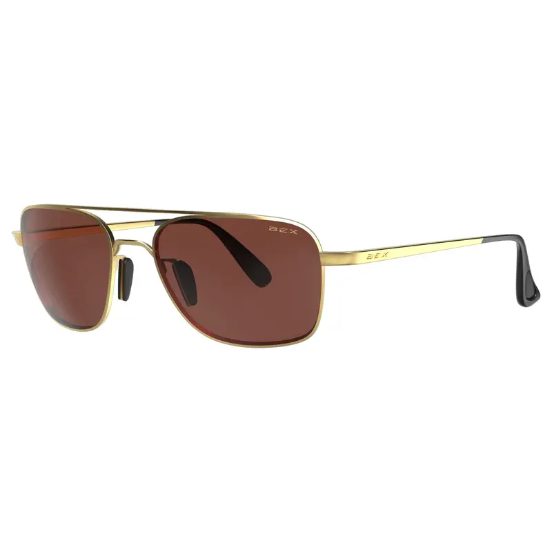 Bex Sunglasses Mach- Matte Gold/Brown 1
