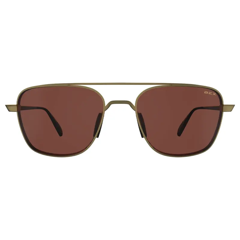 Bex Sunglasses Mach- Matte Gold/Brown 2