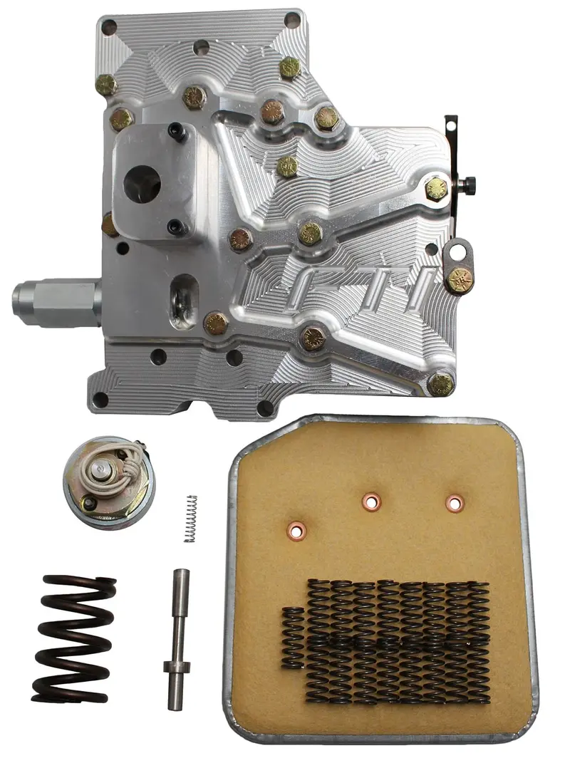 Billet Powerglide Transbrake Valve Body Kit – Aluminum W/ Solenoid & Springs 1