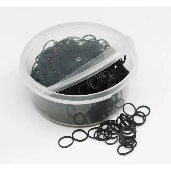Black Braiding Bands (500Pcs/Box) 1
