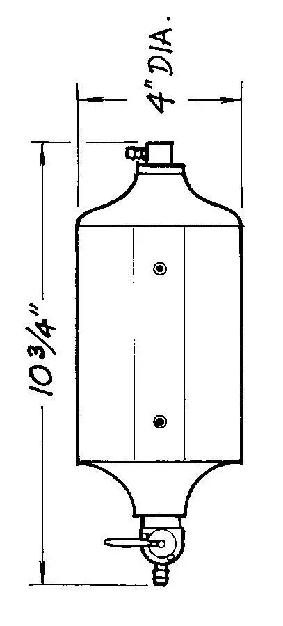 Black Radiator Catch Can 1Qt. 1