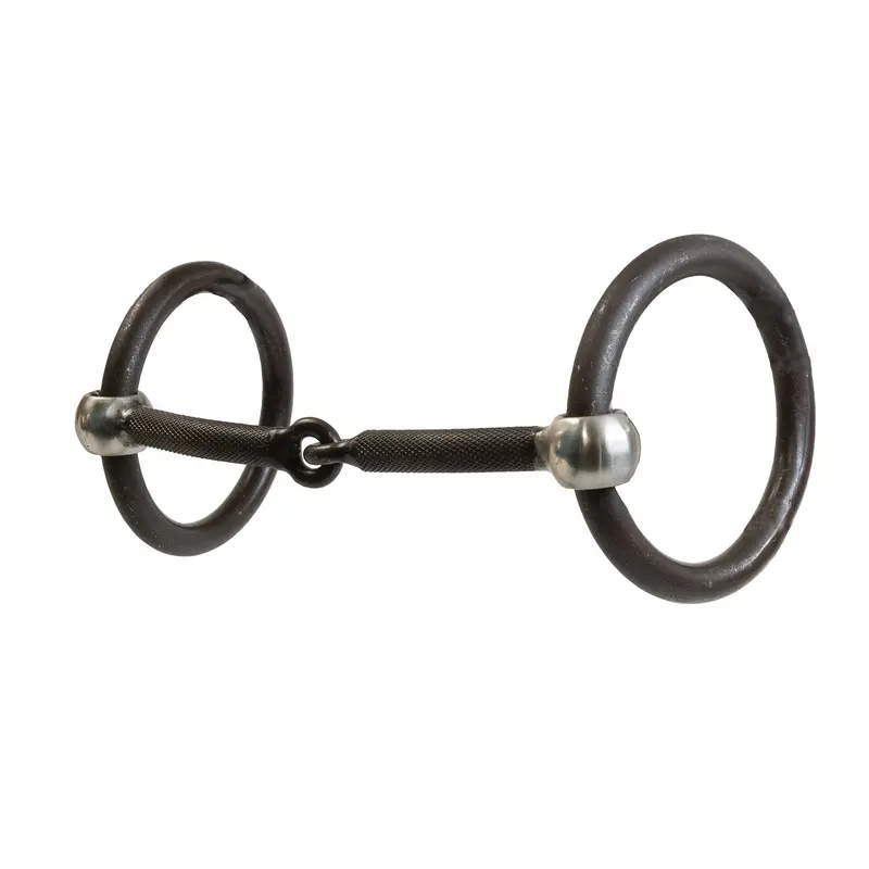 Bob Avila O-Ring Snaffle Bit With Textured Mouthpiece 1