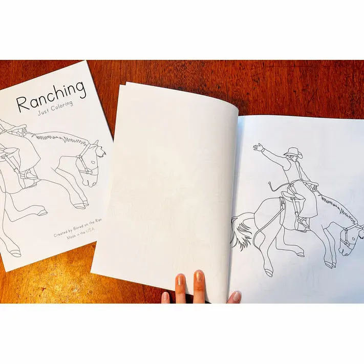 Bored On The Range Ranching: Just Coloring Work Book 2