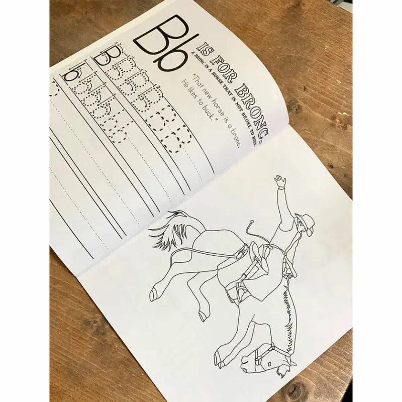 Bored On The Range Ranching: Pre-K & Kindergarten Abc Work Book 2
