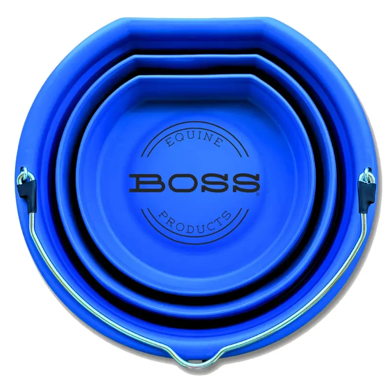 Boss Bucket Collapsible Flat Back Bucket- Cowboy Cobalt 1