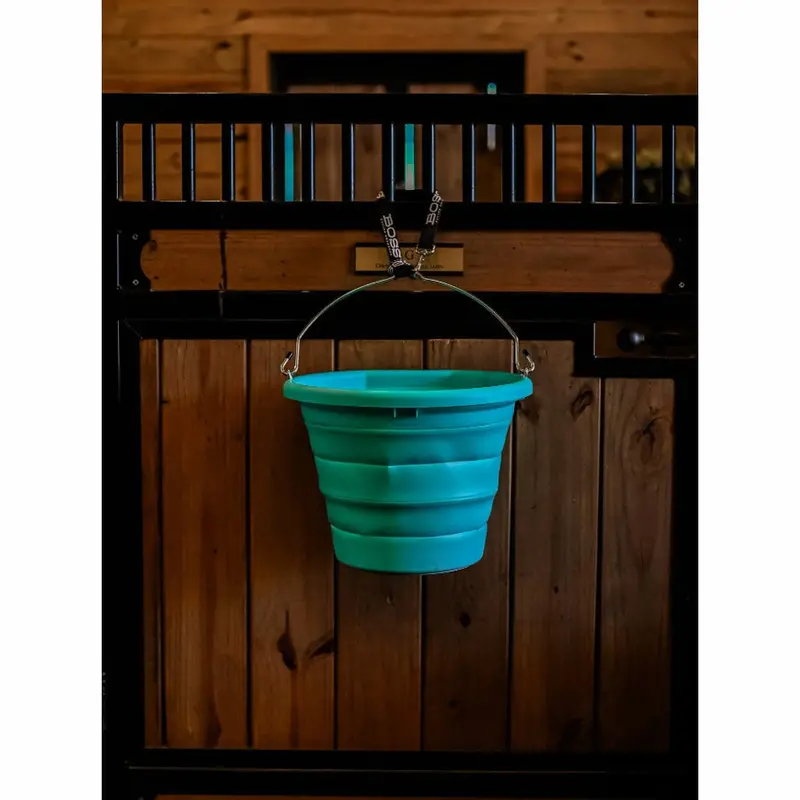 Boss Bucket Collapsible Flat Back Bucket- Turquoise 1