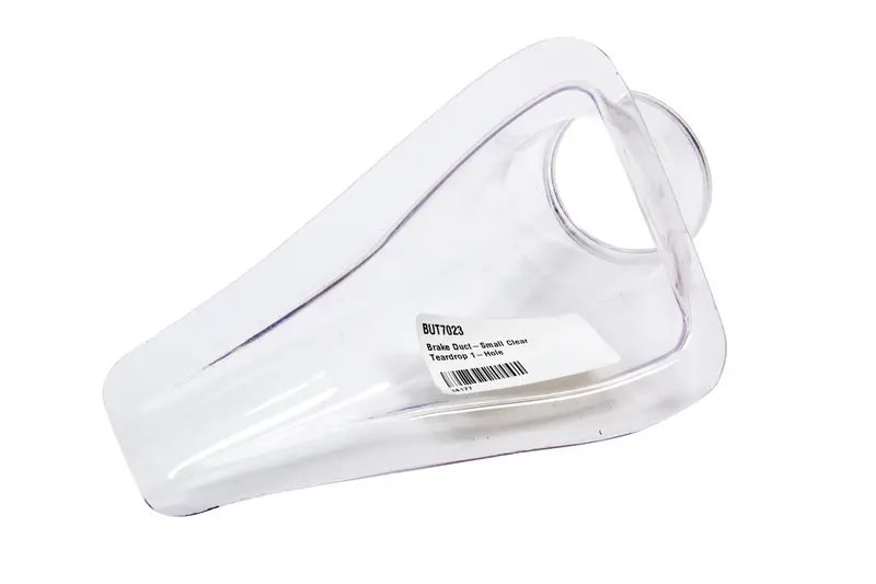 Brake Duct-Small Clear Teardrop 1-Hole 1