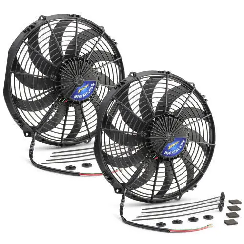 Brushless Electric Fan Dual 12In S-Blade Puller 1